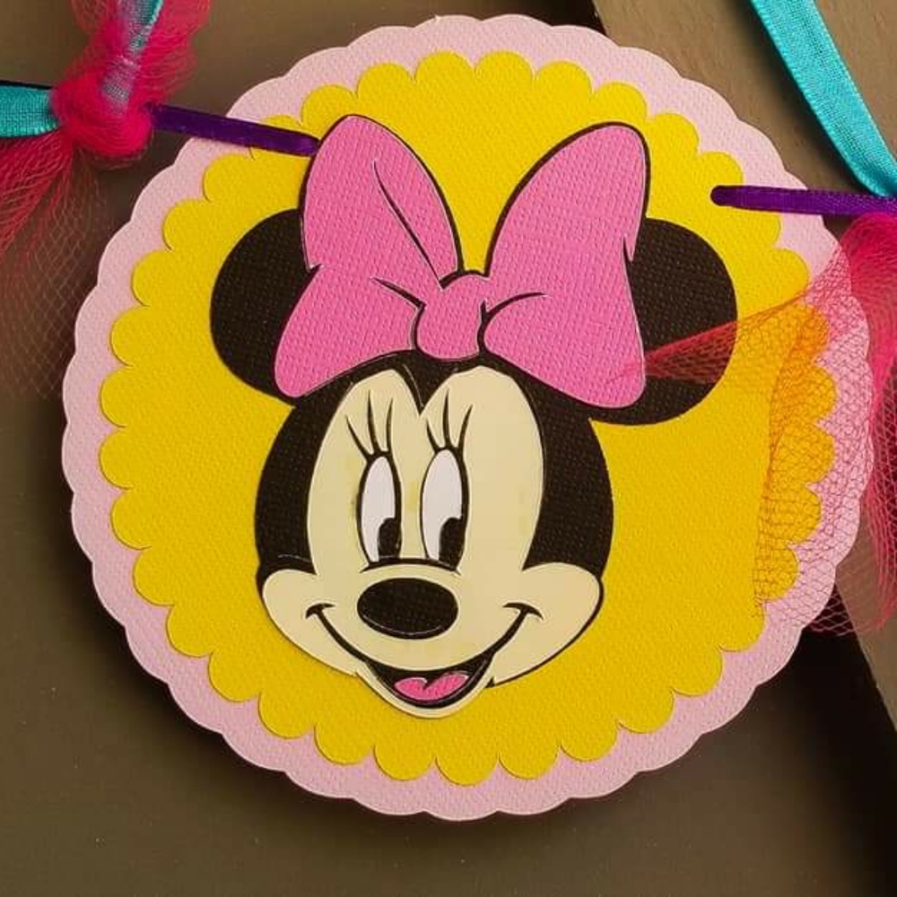 Girls 1st Birthday Banner